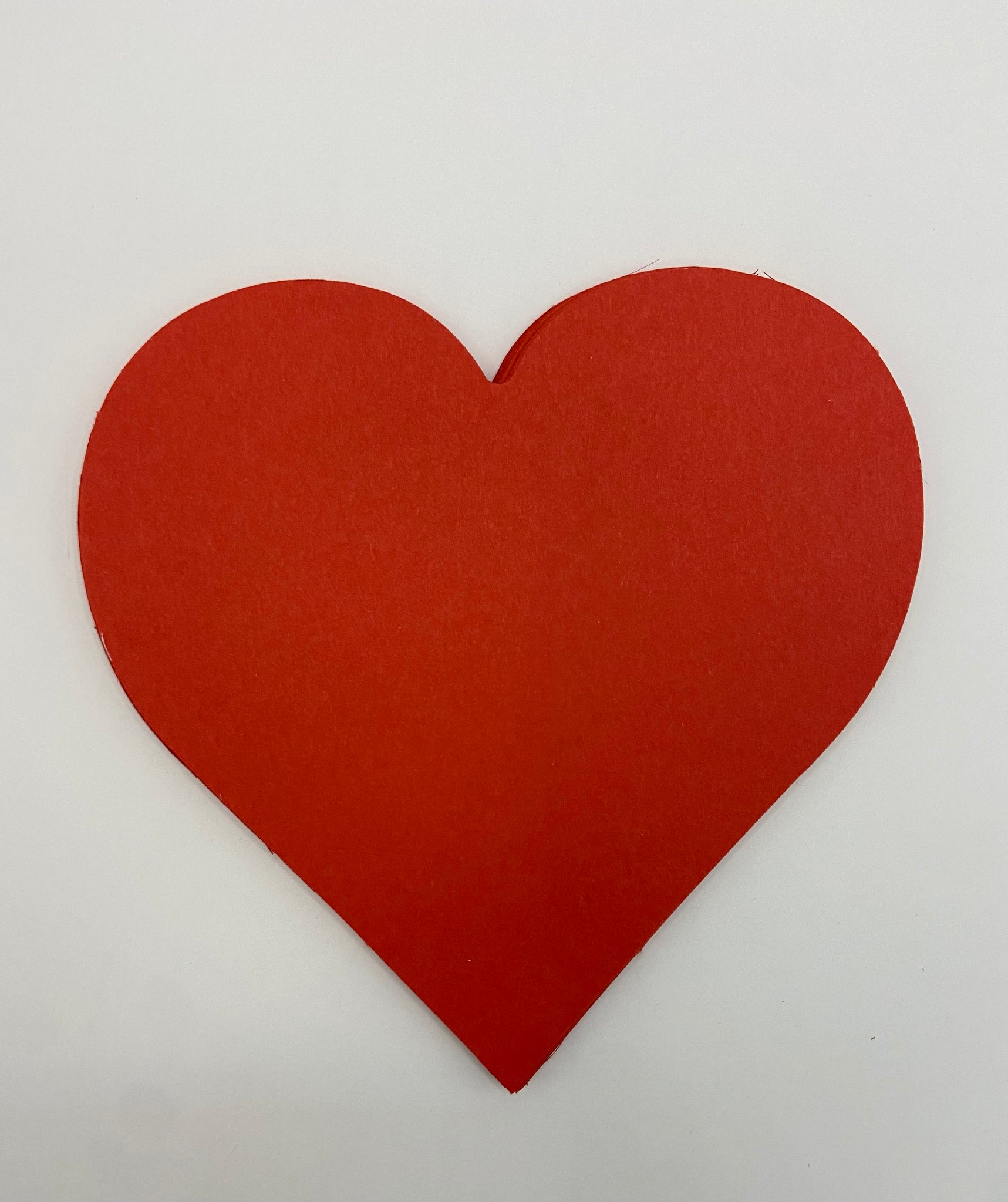 Large Single Color Cut Out Heart