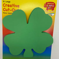 Large Single Color Cut-Out - Four Leaf Clover