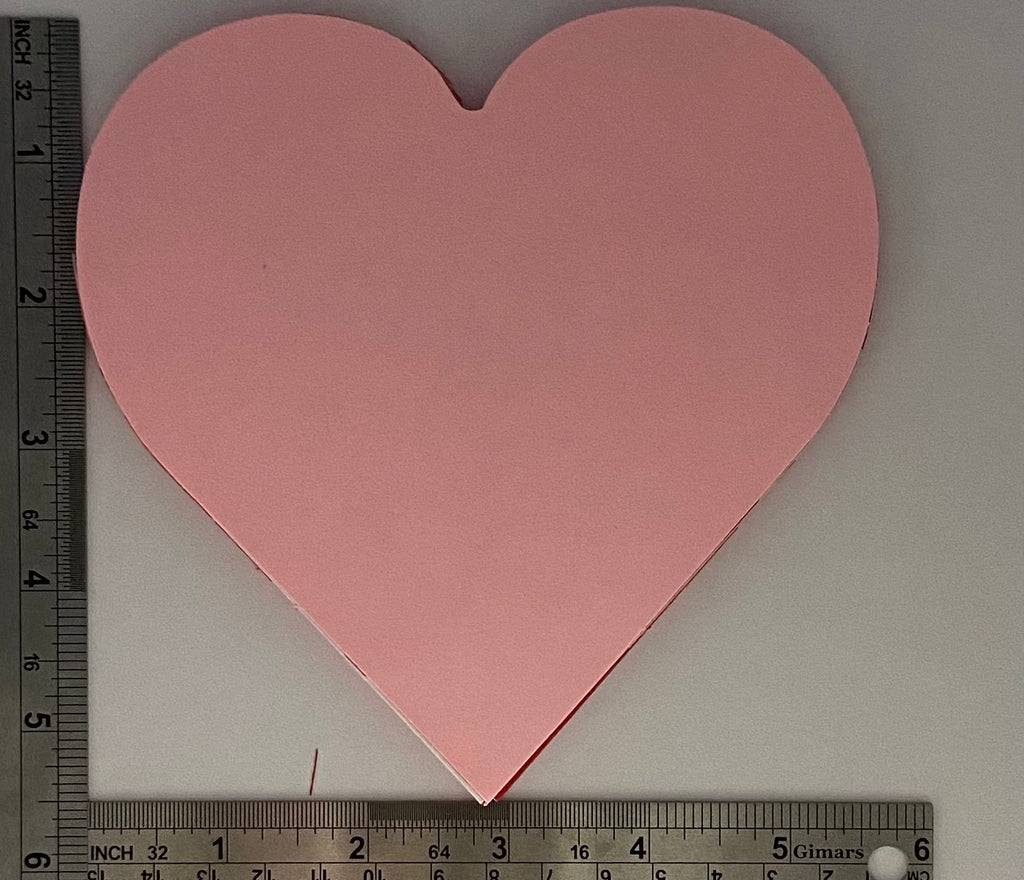 Unique Red Heart Paper Cutouts-5 | 10 Pcs, 5 x 4.5