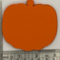 Creative Shapes Etc. - Large Single Color Construction Paper Craft Cut-out  - Orange Pumpkin