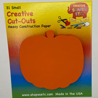 Small Single Color Cut-Out - Orange Pumpkin