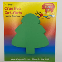Small Single Color Cut-Out - Evergreen - Creative Shapes Etc.