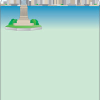 Mini Notepad - Statue of Liberty - Creative Shapes Etc.